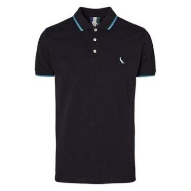 Imagem de Camisa Polo Reserva Friso Duplo Masculina Preta-Masculino