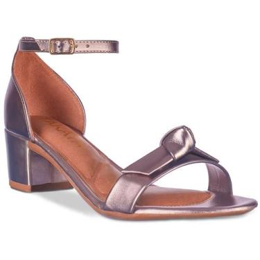 Imagem de Sandalia Feminina Salto Baixo Metalizado A335 - Usetakata/E-Takata, Pr