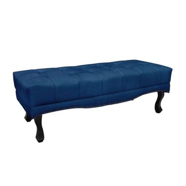 Imagem de Calçadeira Baú Recamier Casal King 195cm Alba Suede - Loja Sheep