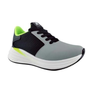 Imagem de Tênis Meninos Infantil Esportivo Molekinho 2841.128 Cor:Preto CinzaTam