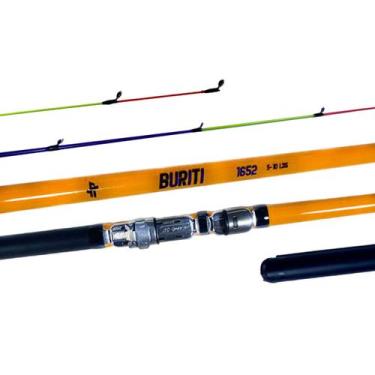 Imagem de Vara Pesca Molinete Albatroz Buriti 1502 1,50m 5-10LBS 2 Partes - Alba