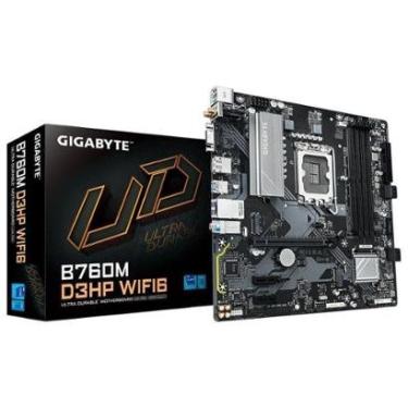 Imagem de Placa Mãe Gigabyte B760M D3HP WIFI6, Intel, Micro ATX, DDR5, Wi-Fi 6, Bluetooth- 9MB76M3PW-00-G10-Unissex
