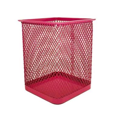 Imagem de Porta caneta metal quadrado sortido Rio Tijucas, Pink