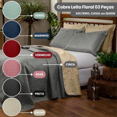 Imagem de Colcha de Cama Box Cobre Leito Solteiro Dupla Face 150 Fios Matelado 0