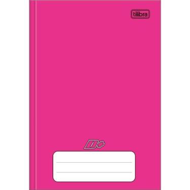 Imagem de Caderno Costurado Tilibra 1/4 Capa Dura D+ Rosa 96 Folhas - Embalagem 