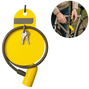 Imagem de Cadeado Corrente Com Trava e Chave Para Bicicleta 60cm - Your House BW