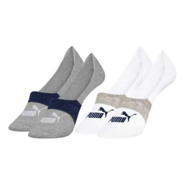 Imagem de Kit 4 Pares De Meias Masculinas Invisível Sapatilha Algodão Cotton - S