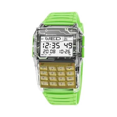 Imagem de Relógio Digital Masculino De Luxo Com Pulseira De Aço, Multifuncional,