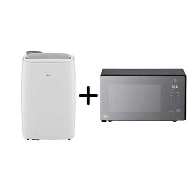 Imagem de Combo LG Ar Portátil 127V + Micro-ondas NeoChef 30 litros Espelhado Limpa Fácil  127V -  LP1419IVSI.MS309
