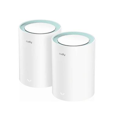 Imagem de Kit 2 Roteadores Cudy AC1200 M1300 Wi-Fi Mesh Gigabit Branco