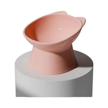 Imagem de Tigela Grande Inclinada Com Fundo Alto Para Ração E Água De Cães E Gat