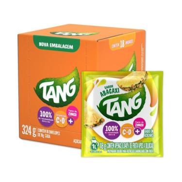 Imagem de Suco em Pó Tang Refresco Abacaxi 18g - 18 Unidades