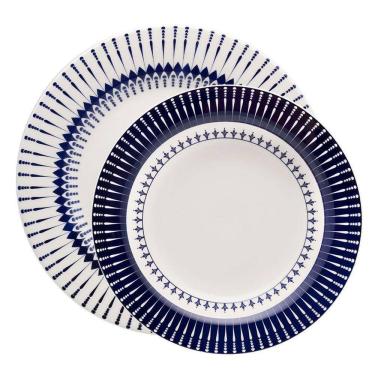 Imagem de Jogo Pratos Rasos E Fundos 8 Peças Biona Colb Oxford® Cerâmica