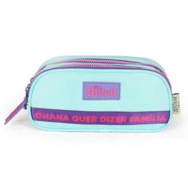 Imagem de Estojo Triplo Stitch Ohana Turquesa ET50085SC Luxcel Lançamento 2026