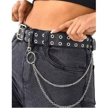 Imagem de Cinto Feminino C/ Correntes Glam Rock - OCASO, Preto
