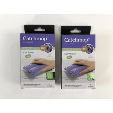 Imagem de Kit 2 Esponjas Microfibra Limpeza Lava Carros Super Multiuso Catchmop 