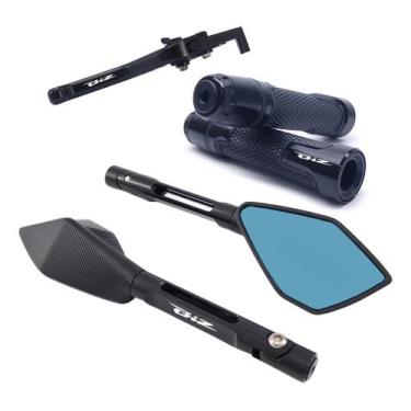 Imagem de Kit Manete Manopla Retrovisor Biz 125 Disco Gravado A Laser. - Special