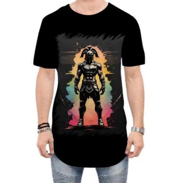 Imagem de Camiseta Longline Gladiador Romano Coliseu 5 - Kasubeck Store®, GG