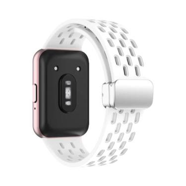 Imagem de Pulseira Magnética Samsung Galaxy Fit 3 Com Fivela De Metal E Faixa De