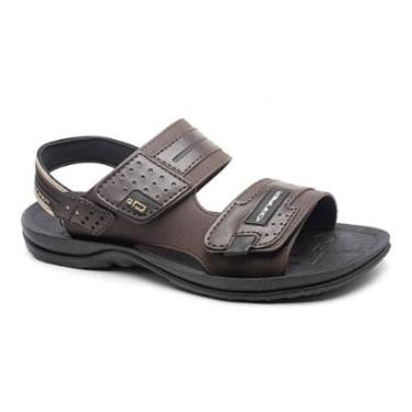 Imagem de Sandália Masculina Danper Original Confortável Solado Borracha Velcro Motoqueiro Dia a...