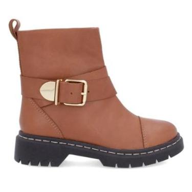 Imagem de Bota Usaflex Feminina Em Couro Tratorada Fivela AL1302-Feminino