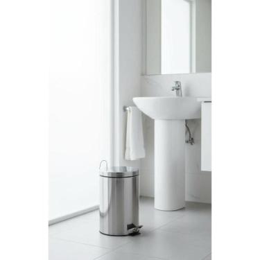 Imagem de 2x Lixeira Inox Pedal 20L: Modernidade e Higiene Sem Esforço - Congrat