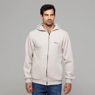 Imagem de Moletom Masculino Capuz Aberto Ziper VLCS Cinza-Masculino
