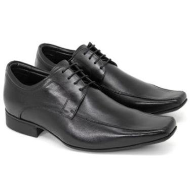 Imagem de Sapato Social Masculino Jota Pe Air Vinitti Couro Legítimo Aumenta Altura +6,5cm Macio...