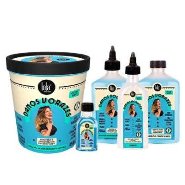 Imagem de Lola Cosmetics Danos Vorazes Kit – Shampoo + Máscara + Finalizador + Óleo + Booster Kit...
