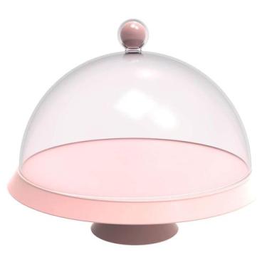 Imagem de Boleira 30cm com Cúpula e Pé Bubble Crippa Porta Bolo Tortas Doces Him