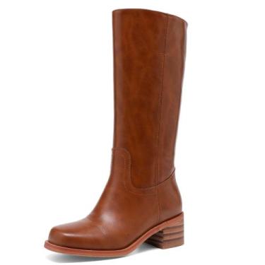 Imagem de Botas Femininas JOKACEAR - Cano Alto até o Joelho com Salto Grosso