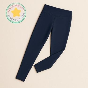 Imagem de Calça Legging Infantil Suplex Flanelado Forrado com Fleece - Magic Sky
