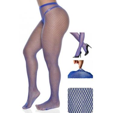 Imagem de Meia Calça Arrastão Perrutextil, Azul royal