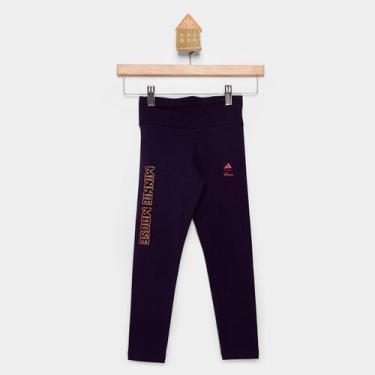 Imagem de Calça Legging Infantil Adidas DY Menina, Roxo, 4/5A