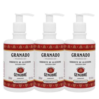 Imagem de Kit 3 Sabonete Líquido Granado Gengibre Mãos Cortpo Terrapeutics 300ml