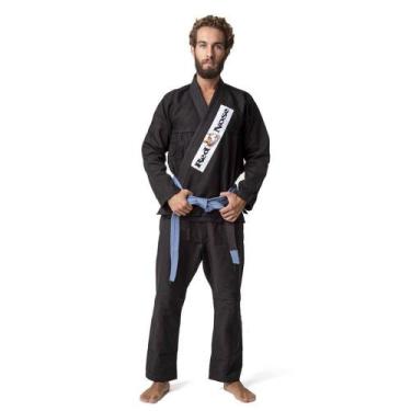 Imagem de Kimono unissex jiu jitsu 1.0 - red nose preto a5