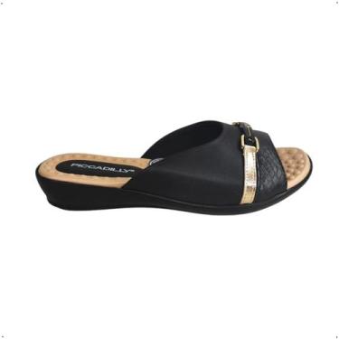 Imagem de Tamanco PIccadilly Confortavel Joanete 500375, 36, Preto