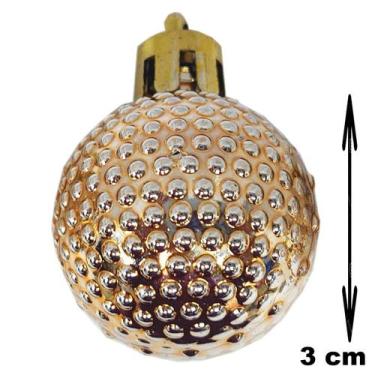 Imagem de Bolinhas de natal 3cm c/ 15 unid - champanhe
