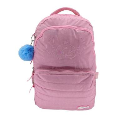 Imagem de Mochila Sticth Com Porta Notebook 49231 - Juvenil - Luxcel, Rosa, Únic