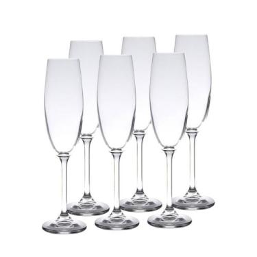 Imagem de Conjunto 6 taças cristal champanhe bohemia