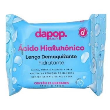 Imagem de Lenço Demaquilante Ácido Hialurônico Dapop Hidratante
