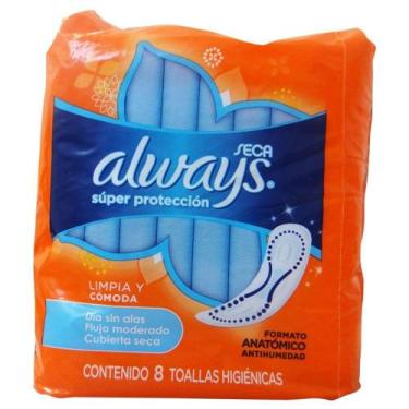 Imagem de Absorvente always super protecao seca sem abas - 8 unidades - Procter 