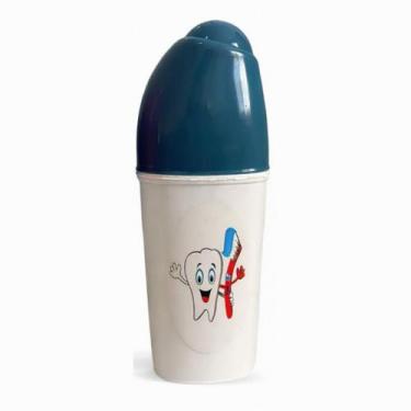 Imagem de Estojo Dental Plástico para Escova e Creme Viagem e Academia - Aquilap