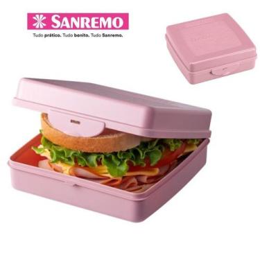 Imagem de Porta Sanduiche Sanduicheira Plastico Sanremo cores, Rosa