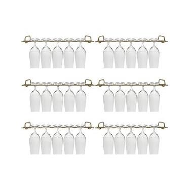 Imagem de Conjunto 6 Organizadores Porta Taças 42cm Suportes Para Pendurar Taças