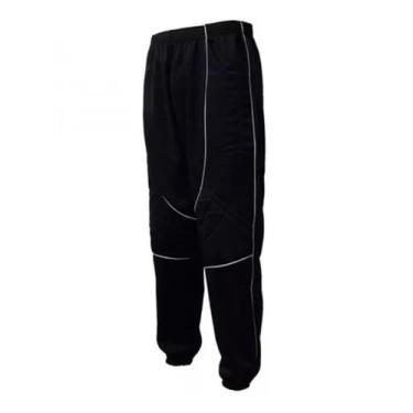 Imagem de Calça de Goleiro Kanga Sport Adulto Almofadada, Preto, P