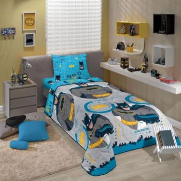 Imagem de Edredom infantil Dupla Face Batman com Fronha Lepper