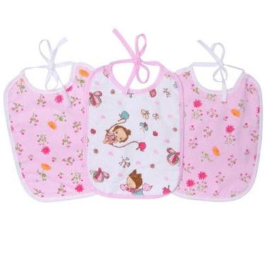 Imagem de 3 Unidades Babador Impermeável Algodão Karinho Enxoval Bebê Infantil A