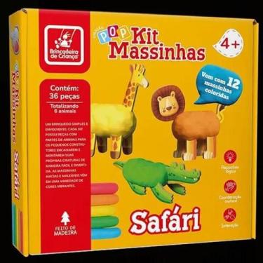 Imagem de Colecao pop - kit massinha safari - Brincadeira De Criança