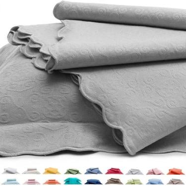 Imagem de Colcha capela queem Tognato 2,60 por 2,40m ,cor platina